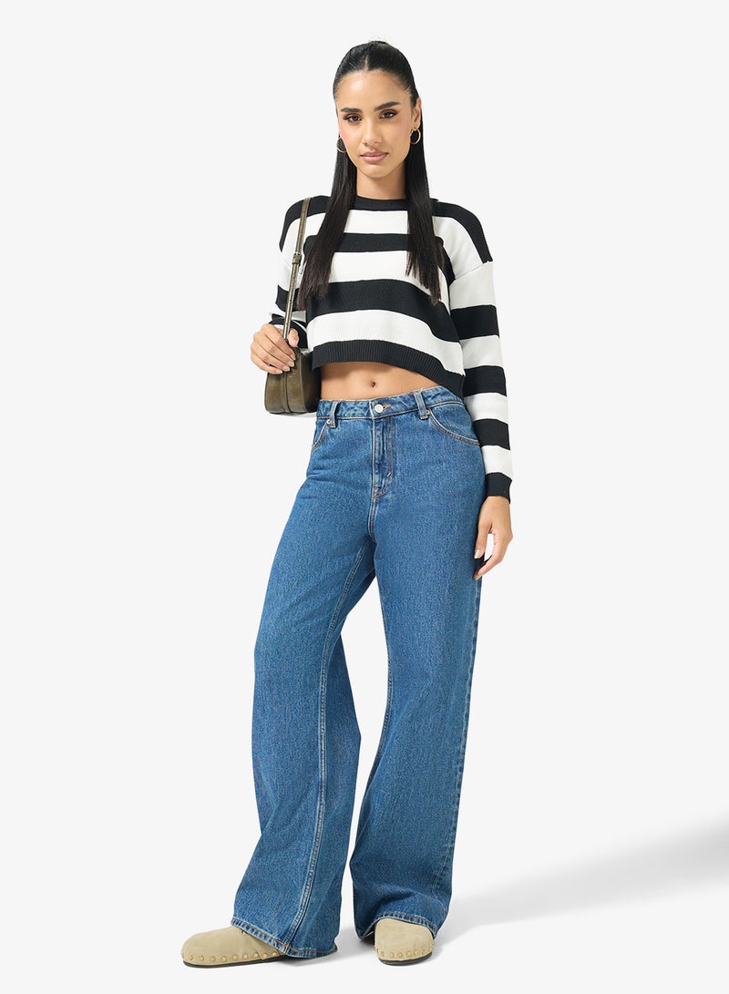 Ginger Crew Neck Stripe Sweater - Image 4
