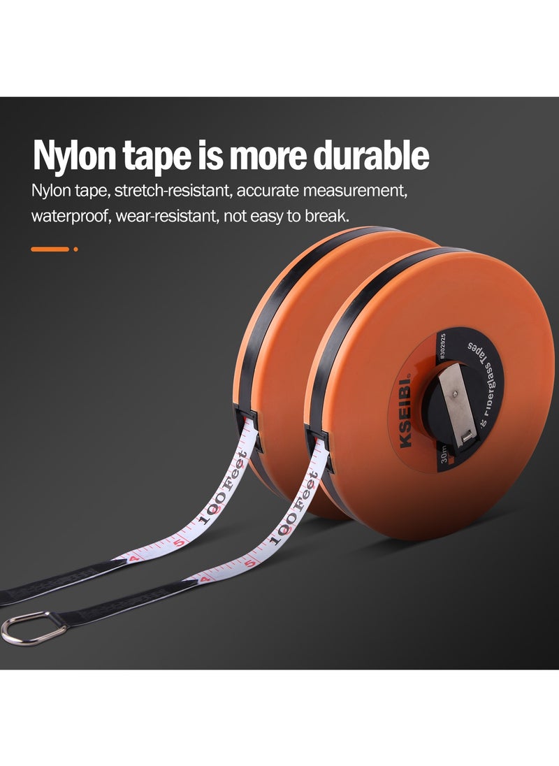 KSEIBI - Long Fiberglass Tape Measure Double Face Printing Inch/Metric for Construction Work, For  Construction Projects, measurement tasks, Design, Surveying and Mapping, create topographic maps. - Image 1