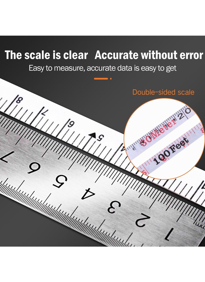 KSEIBI - Long Fiberglass Tape Measure Double Face Printing Inch/Metric for Construction Work, For  Construction Projects, measurement tasks, Design, Surveying and Mapping, create topographic maps. - Image 1