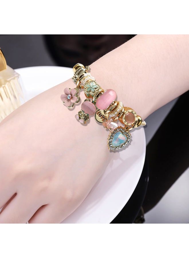 DS Charm Bracelets for girls,exquisite cute cartoon friendship bracelets Stainless Steel Bangle with birthday Gift box, Adjustable girls jewelry Suitable for holiday gifts, Adjustable, Stainless steel - Image 5