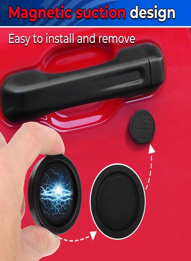CALBEAU Keyhole Covers Compatible with 2018-2025 Jeep Wrangler JL and Gladiator JT Front Door, Strong Magnet Keyhole Decor Accessories for Door Lock Protection - Image 3