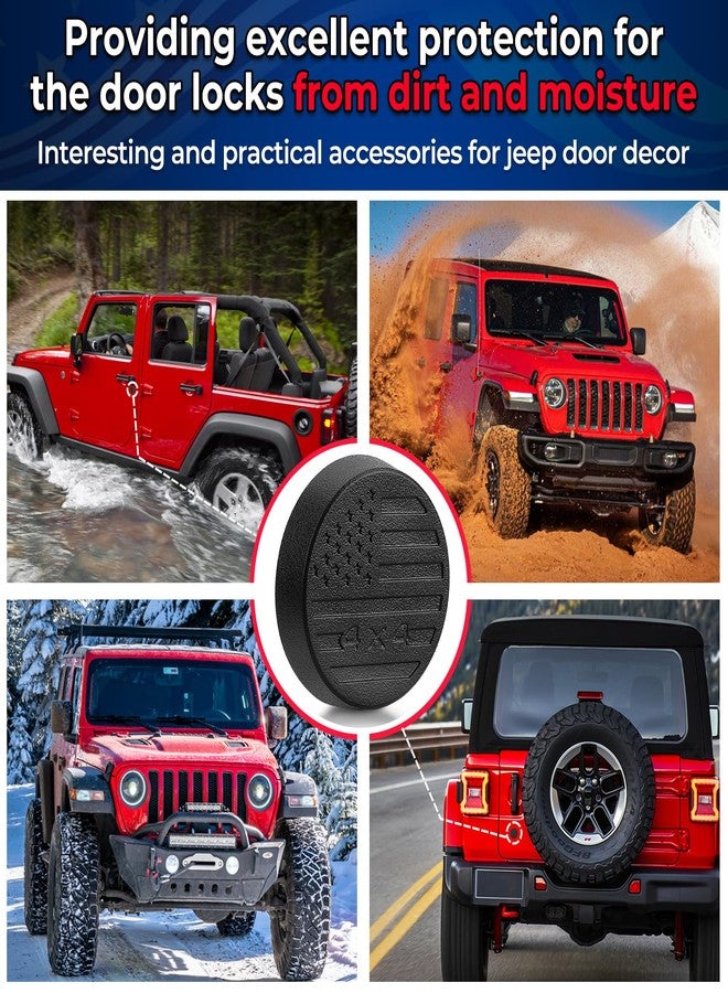 CALBEAU Keyhole Covers Compatible with 2018-2025 Jeep Wrangler JL and Gladiator JT Front Door, Strong Magnet Keyhole Decor Accessories for Door Lock Protection - Image 5