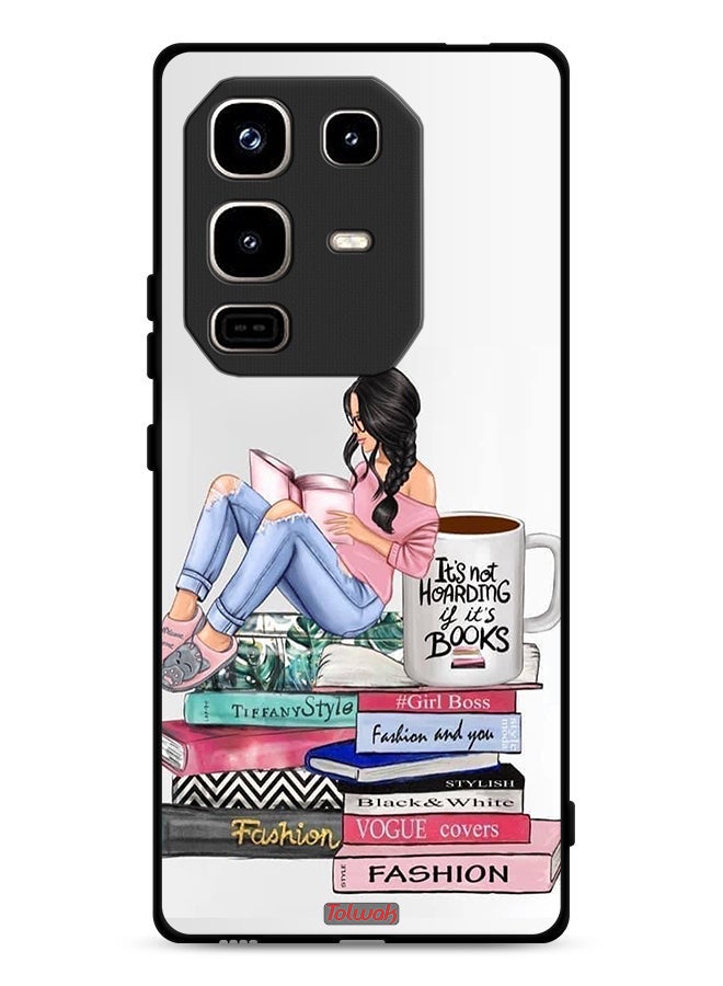 Tolwak Infinix Note 50 Pro 4G Protective Case Cover Girl And Fashion Books Art - Image 1