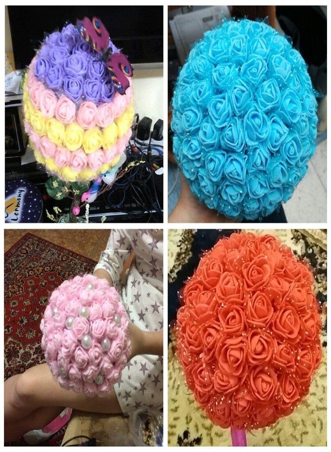 D'Lush Designs تصاميم دي لاش: ورود إسفنجية صغيرة اصطناعية (أسود، 144 قطعة) - Image 5