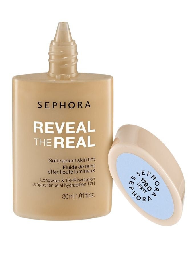 SEPHORA SEPHORA COLLECTION Reveal The Real 12HR Soft Radiant Skin Tint – Lightweight, Hydrating, and Buildable Coverage Foundation – Shade 170 O - Light Skin With Olive Undertones – Natural Finish for a Fresh, Radiant Look – 30ML  - Image 1