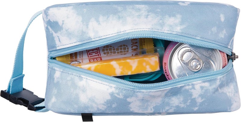 Pac-Kit ® Freezable Snack Box, Blue Sky, Built with ECOFREEZE® Technology, Collapsible, Reusable, Zip Closure with Buckle Handle, Designed For Work Snacks, Fresh Snacks On the Go, Adults, and All Ages - Image 4