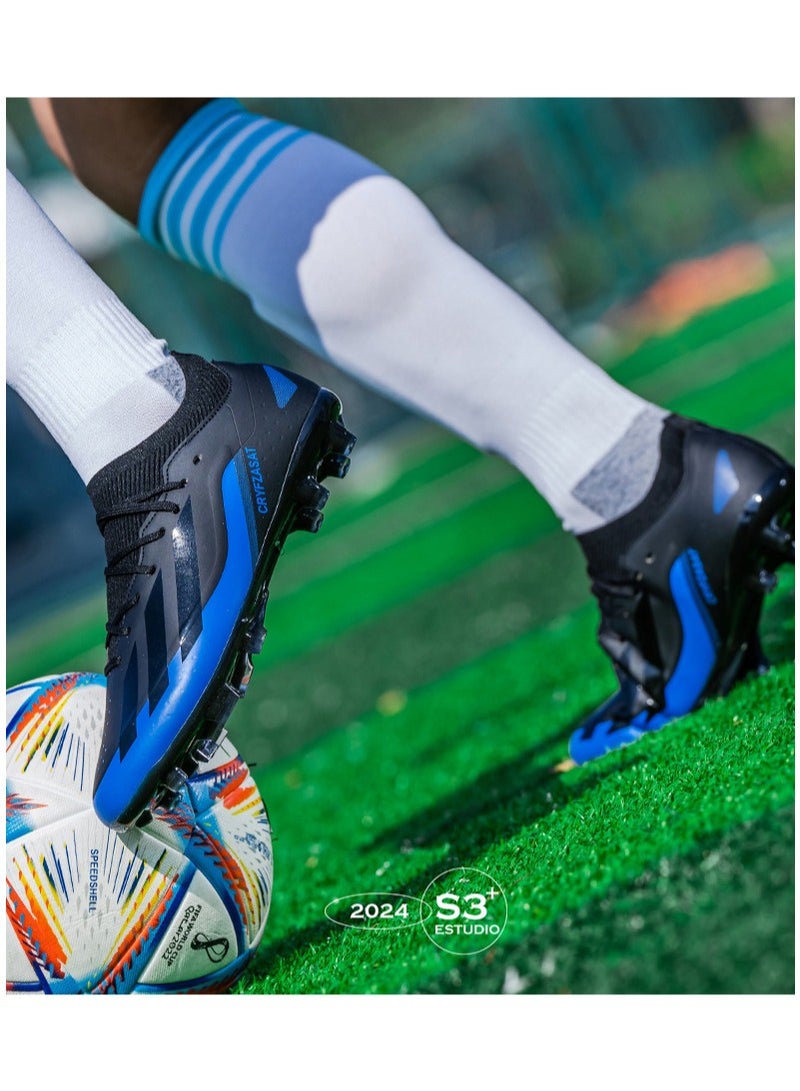 SKT Shiketro Men's soccer cleats for outdoor indoor professional youth boys soccer cleats unisex soccer cleats.  - Image 3
