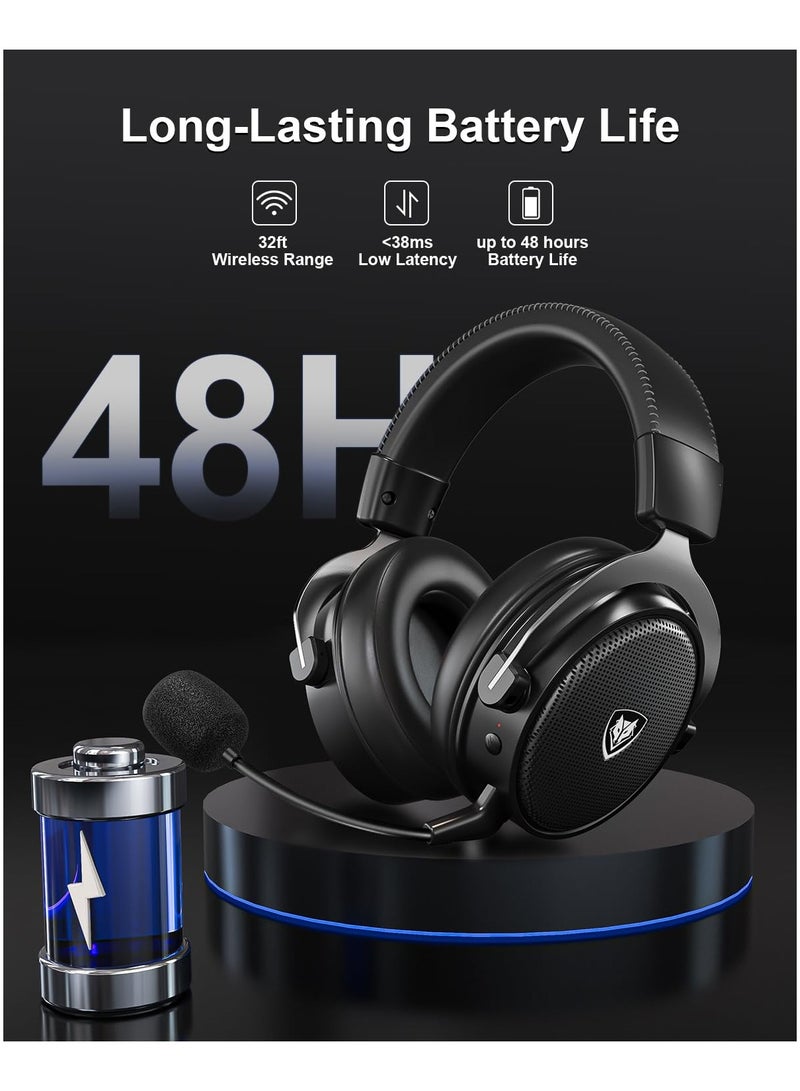 NUBWO G07 Wireless Bluetooth 2.4G Gaming Headset With Mic For PC PS4 PS5 XOne XSeries NSwitch - Image 5