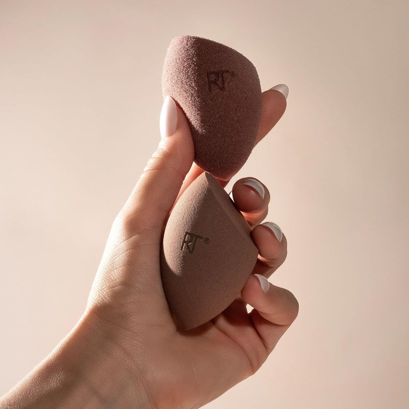 REAL TECHNIQUES New Nudes 2.0 Bare Finish Sponge Duo, 2 Piece Set - Image 4