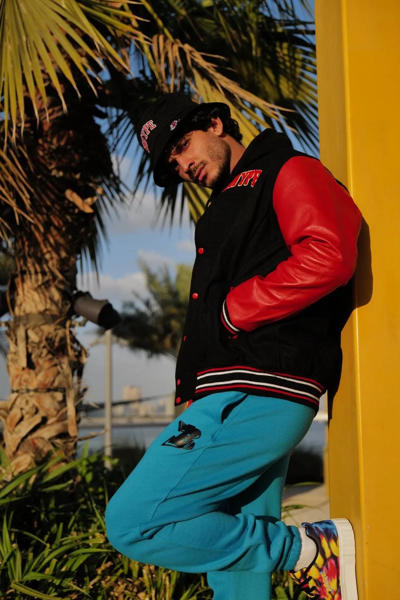 BHYPE SOCIETY  BHype Society - Varsity Jacket Collection Black/Red  | Best Price UAE