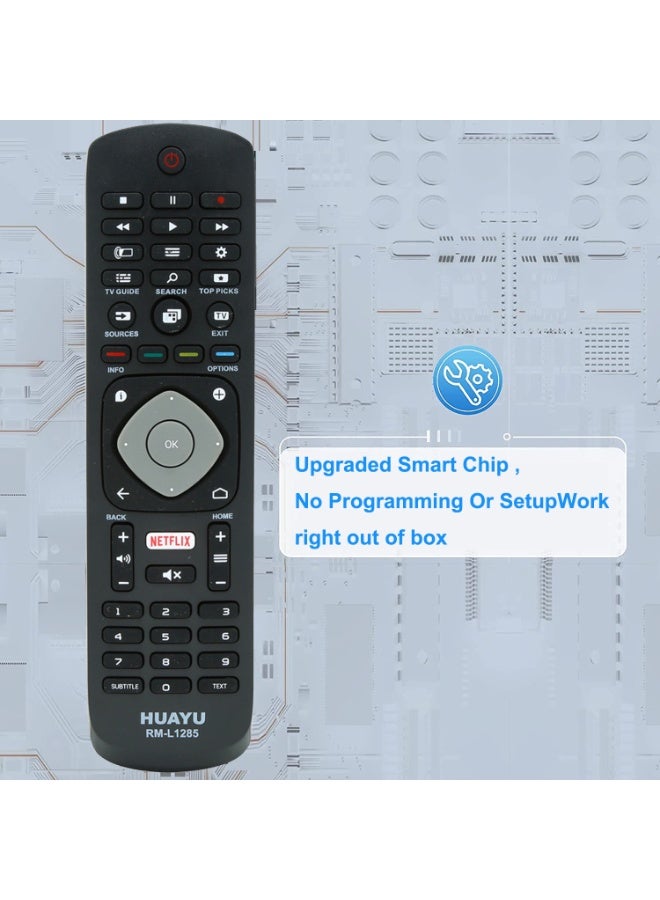 Huayu RM L1285 Plus Smart TV Remote Control Universal Replacement Remote for Smart TVs with Full Number Pad and Navigation Buttons - Image 3