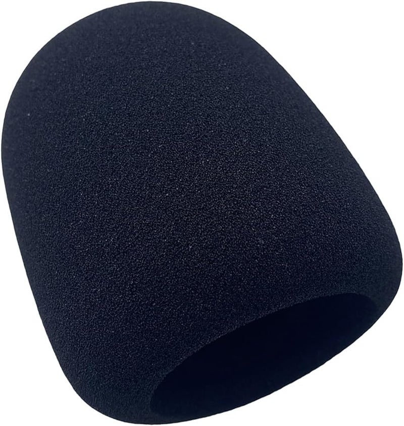 Black Sponge Windscreen Filter Foam Cover for Rode PodMic Dynamic Broadcast Microphone Blocks Plosives - Image 2