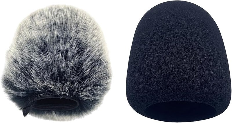 Black Sponge Windscreen Filter Foam Cover for Rode PodMic Dynamic Broadcast Microphone Blocks Plosives - Image 5
