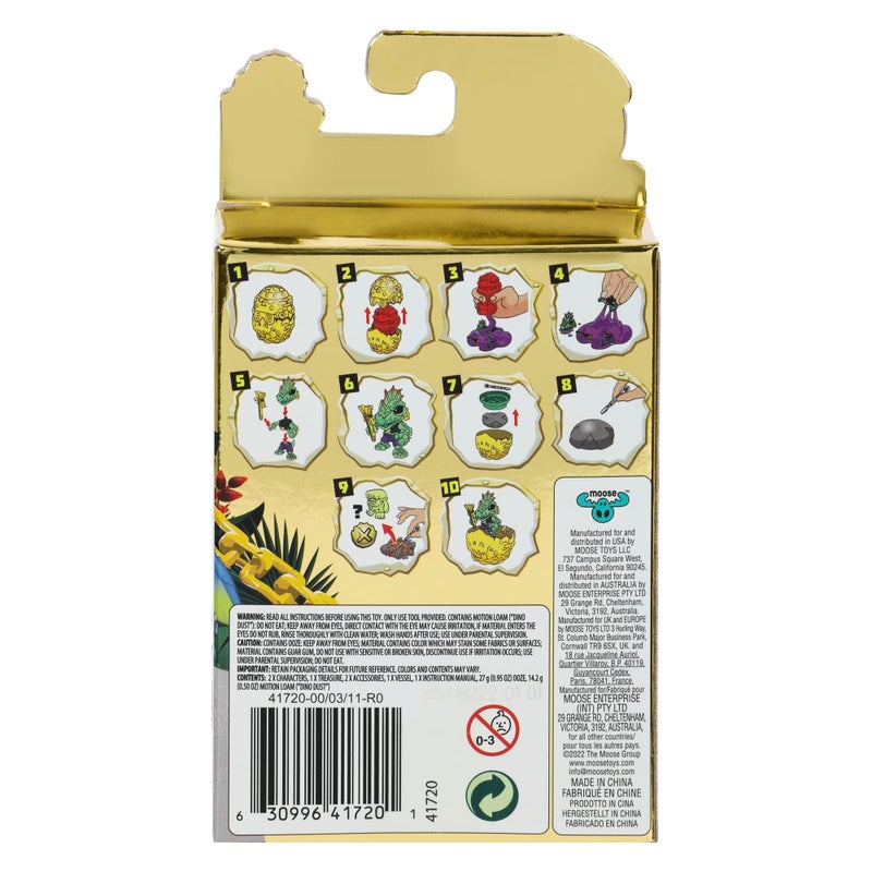 Treasure X Dino Gold Armored Egg. Break The Egg. Squeeze The Ooze Out. Smash The Fossil to Find The Treasure. Then Build The Dino and Display. Styles May Vary - Image 4