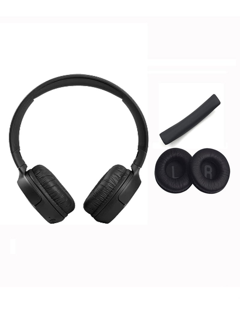 Youque 2 in1 PU Leather Headphone replacement ear pads for JBL Tune 510Bt/520Bt Black  - Image 1