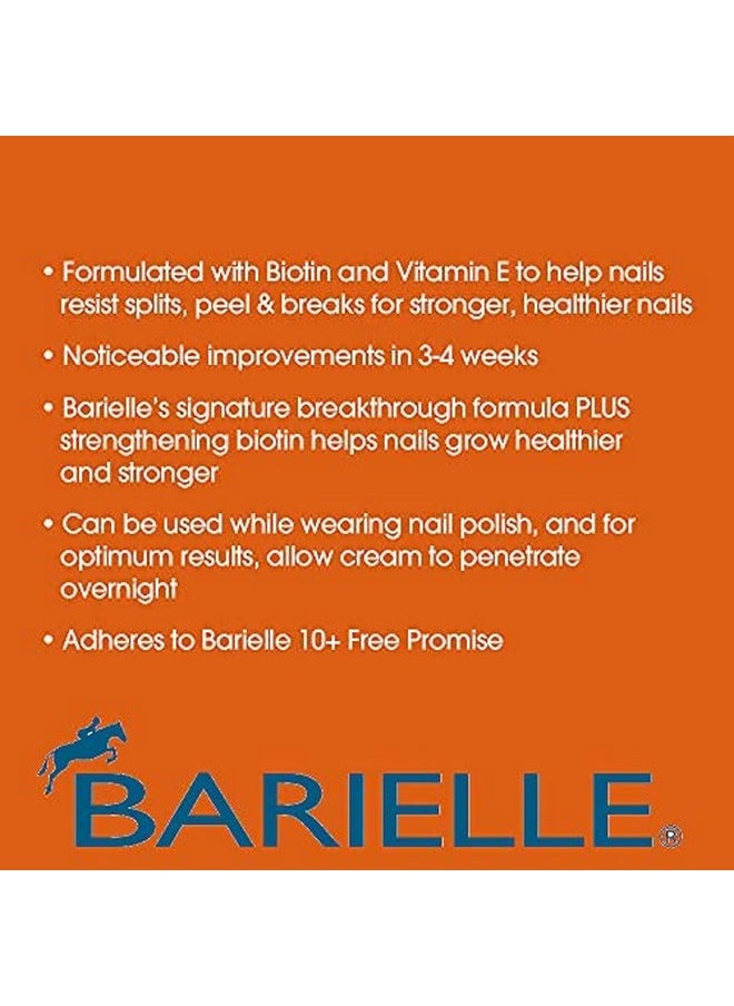 BARIELLE - Barielle Nails Daily Strengthening Nail Cream with Biotin 1.5 Ounce - for Splitting, Brittle, Ridged, Breaking, Soft and Damaged Nails, Leaves Nails Strong, Healthy and Revitalized - Image 1