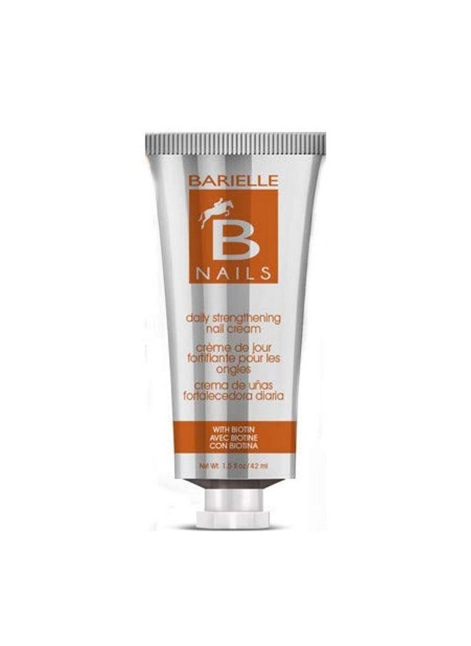 BARIELLE - Barielle Nails Daily Strengthening Nail Cream with Biotin 1.5 Ounce - for Splitting, Brittle, Ridged, Breaking, Soft and Damaged Nails, Leaves Nails Strong, Healthy and Revitalized - Image 1