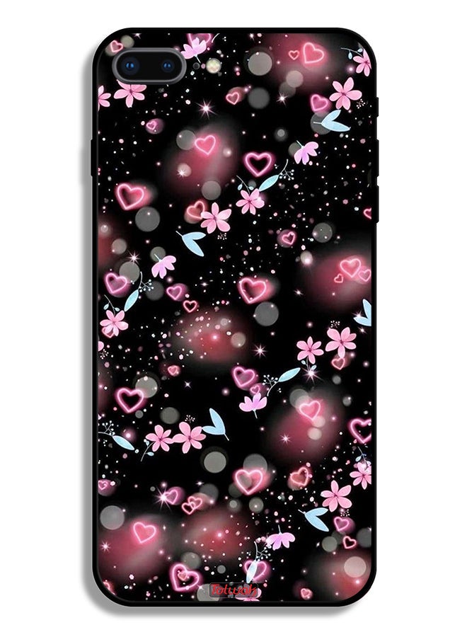 Tolwak Apple iPhone 7 Plus Protective Case Small Hearts And Flowers - Image 2