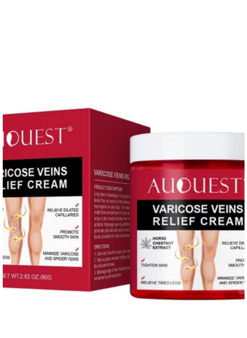 AuQuest Horse Chestnut Vein Care Cream 80g – Comforting Support for Legs & Hands | Promotes Smooth Skin & Healthy Appearance - Image 5