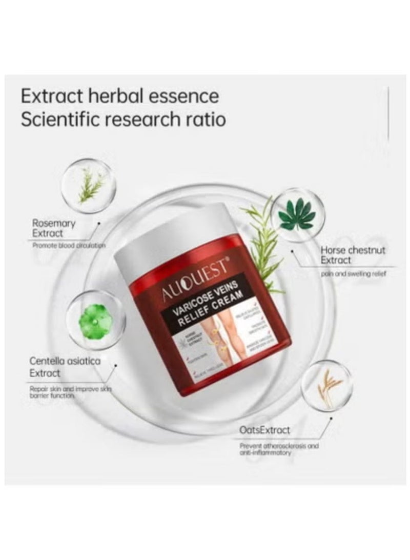 AuQuest Horse Chestnut Vein Care Cream 80g – Comforting Support for Legs & Hands | Promotes Smooth Skin & Healthy Appearance - Image 4