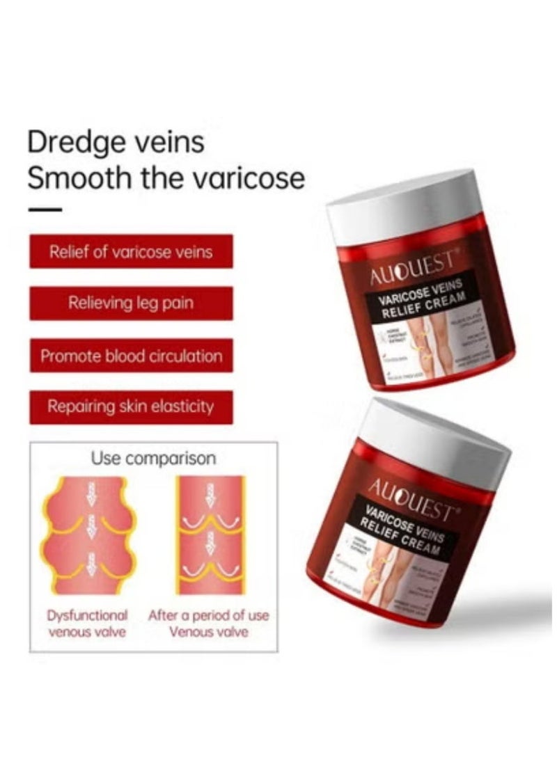 AuQuest Horse Chestnut Vein Care Cream 80g – Comforting Support for Legs & Hands | Promotes Smooth Skin & Healthy Appearance - Image 2
