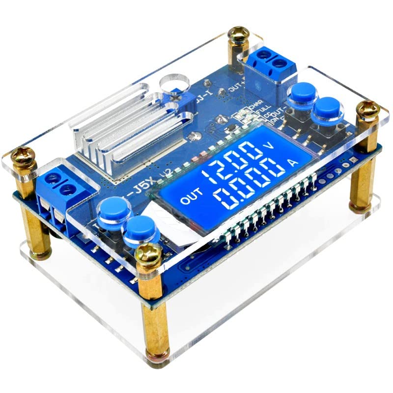 REES52 ZKJ5X 5A CNC StepDown Module DC to DC Buck Converter CC CV Power Module 1232V 5A Adjustable Regulated Power Supply Voltmeter Ammeter - Image 1