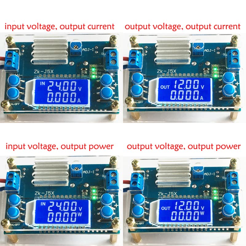 REES52 ZKJ5X 5A CNC StepDown Module DC to DC Buck Converter CC CV Power Module 1232V 5A Adjustable Regulated Power Supply Voltmeter Ammeter - Image 5
