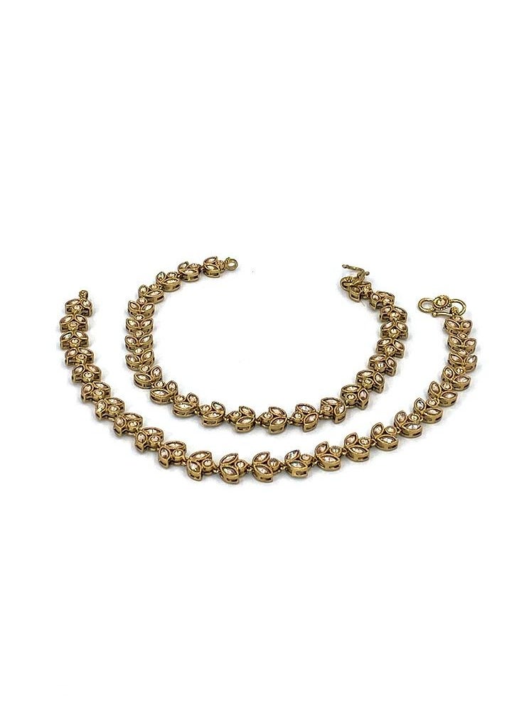 GOHONA - GOHONA Indian Traditional Bollywood Style Ethnic Payal Anklet for Women - Image 1