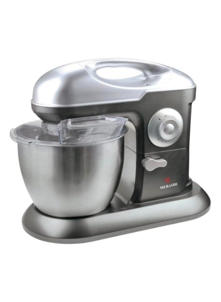 MEBASHI Stand Bowl Mixer, 7L Capacity, 10 Speeds, Stainless Steel Bowl, Black (ME-SBM1107) (Grey)  - Image 4