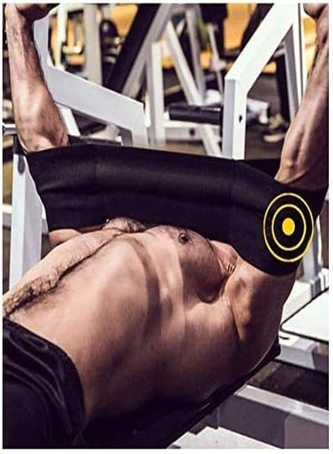 INDIA HUNK INDIAHUNK Bench Press Resistance Sling Shot Band (Black - M) | 2026 Power Lifting Support Band for Bench Press, Dips & Push-Ups Assistance - Image 3