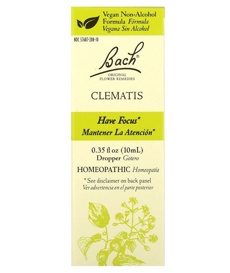 Bach Original Flower Remedies Clematis 0.35 fl oz (10 ml)