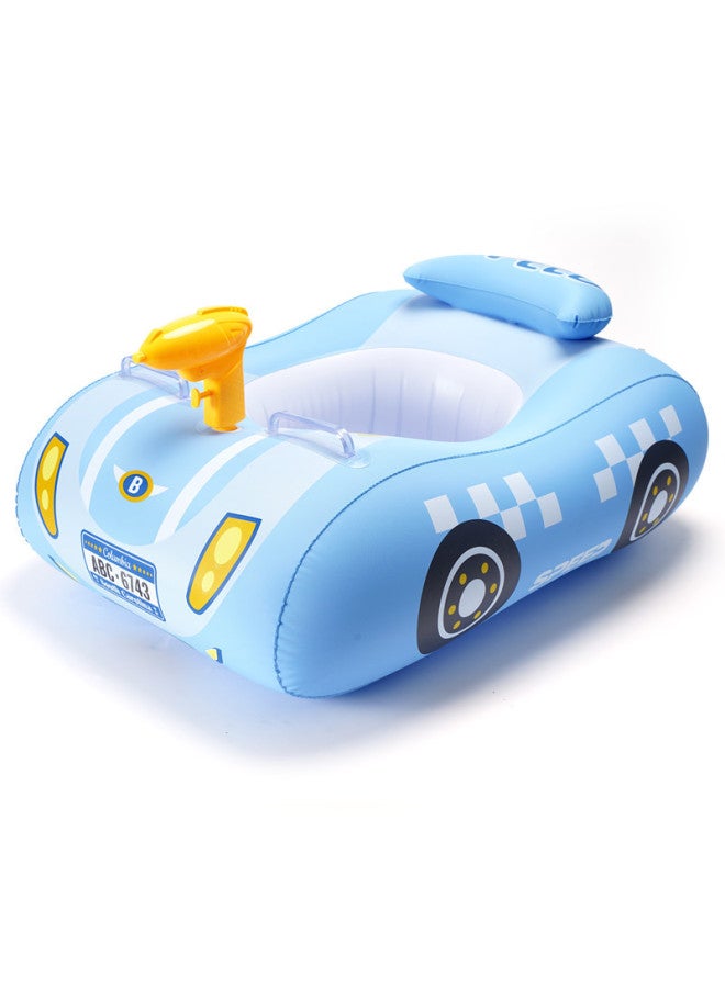Swimbobo Inside diameter after inflation:Water gun blue sports car seat ring [1-6 years old]] Swimming Float Swimming Ring Swimming Vest Children Waist Float Ring Inflatable - Image 1