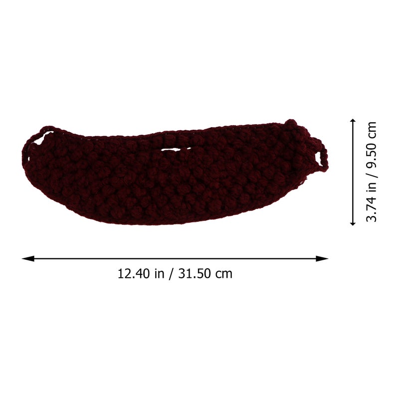 1Pc Crochet Mustache Woolen Yarn Knitting Beard - Image 2