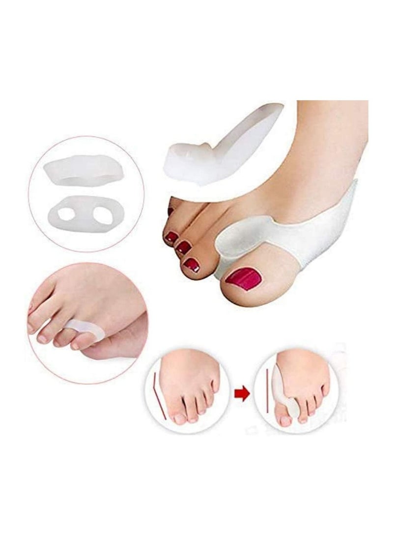 Cozy 1 Pair Gel Silicone Bunion Corrector Toe Protector Straightener Separator, Bunion Corrector & Bunion Relief Protector, Bunion Pads Cushion Bunion Protector For Men Women Kids, Hammer Toe, Big To - Image 4