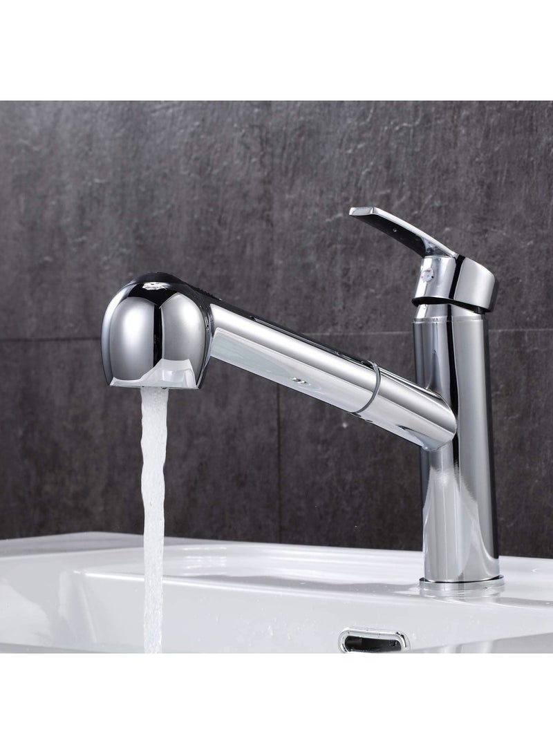 SOLARAE Kitchen Faucet, Bathroom Tap, 3-Functions Pull-Out Faucet for Personal Hygiene, Very convenient, suitable for kitchen, bathroom, garden washbasin - Image 5