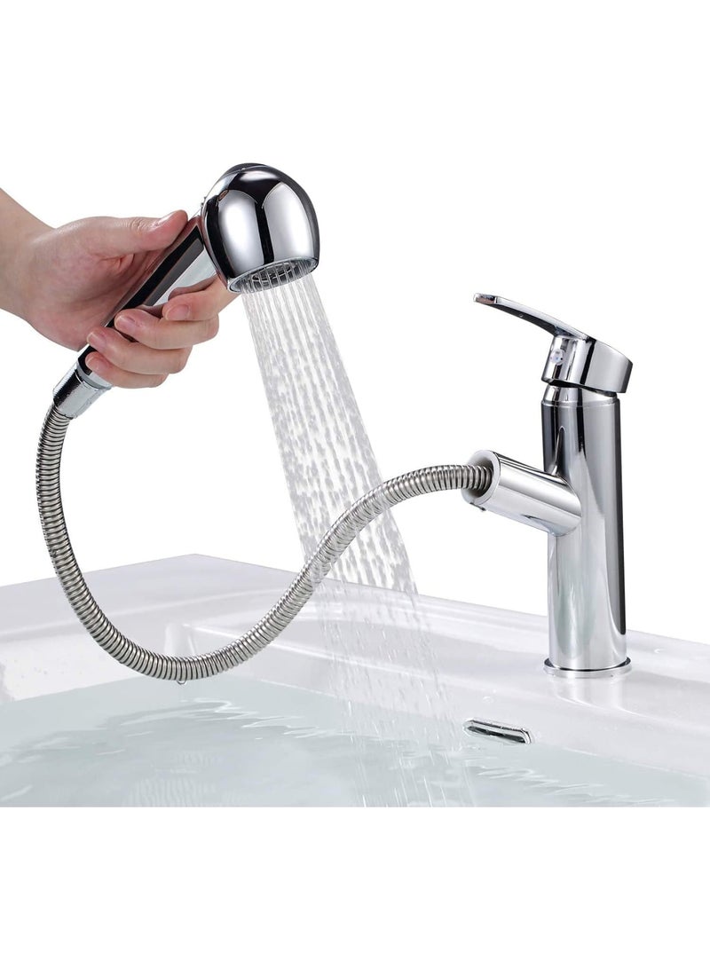 SOLARAE Kitchen Faucet, Bathroom Tap, 3-Functions Pull-Out Faucet for Personal Hygiene, Very convenient, suitable for kitchen, bathroom, garden washbasin - Image 2