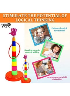 Manos Kids Outdoor Ring Stacking Game, Foldable Stick, Multicolour, Pack of 1  - Image 3