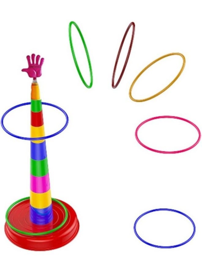 Manos Kids Outdoor Ring Stacking Game, Foldable Stick, Multicolour, Pack of 1  - Image 2