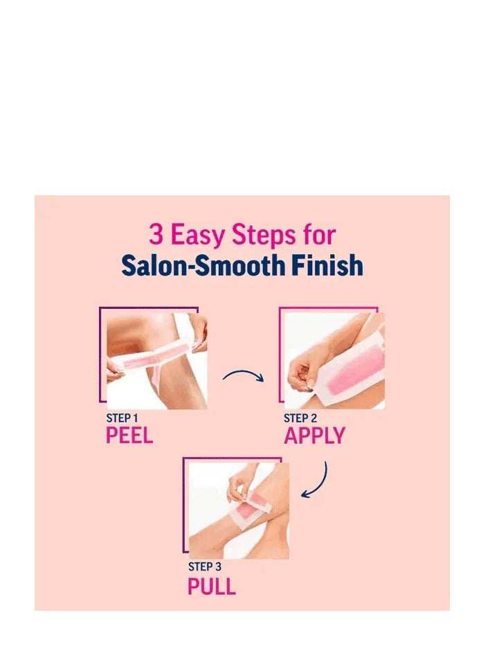 Veet Veet Professional wax strips for body & legs, sensitive skin 20strips (Pack of 2) - Image 5