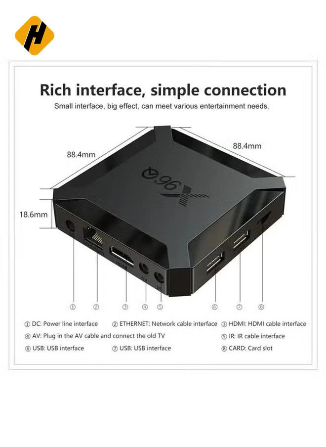 HuHa - X96Q TV Box – Android 10.0 Quad-Core Media Player with 4K and 3D Support - Image 1