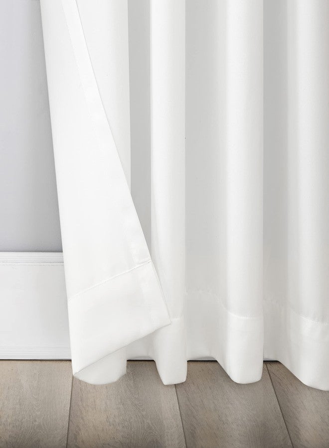 Sun Zero Nolita 2-Pack Solid Total Blackout Grommet Curtain Panel Pair, 54" x 63", White - Image 4