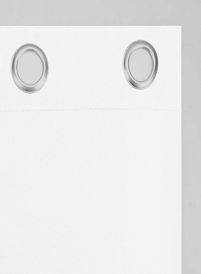 Sun Zero Nolita 2-Pack Solid Total Blackout Grommet Curtain Panel Pair, 54" x 63", White - Image 5
