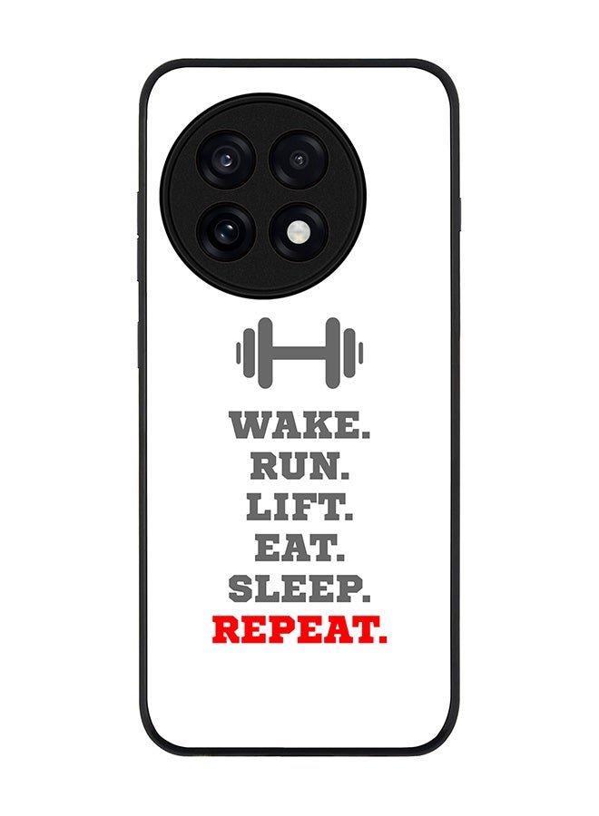 Stylizedd For OnePlus 13R / Ace 5 Pro Case,Slim fit Camera Protection, Shockproof Thin Phone cover  - Routine (White)