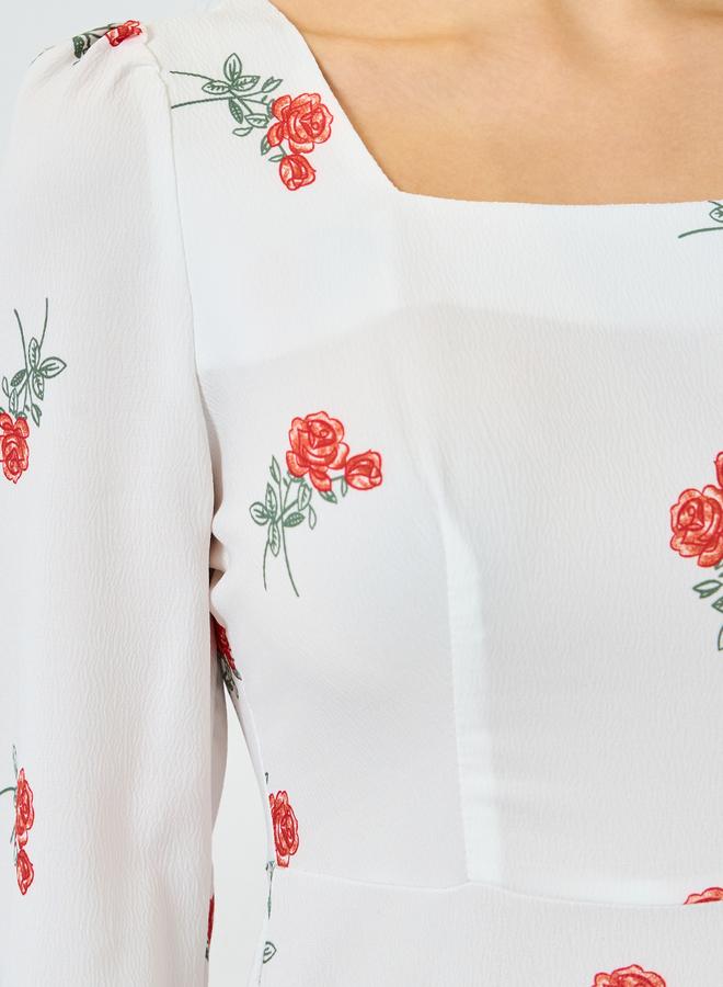 تايك تو فستان طويل مطبوع أكمام طويلة - Image 5