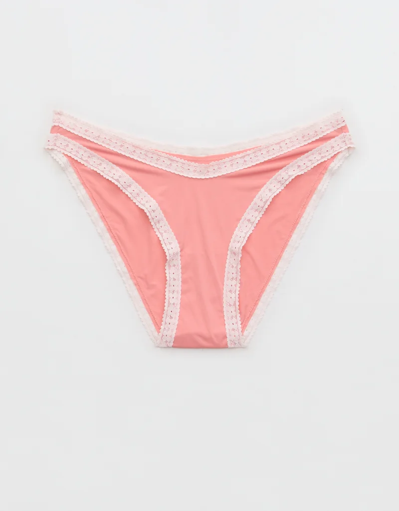 Aerie Smoothez Microfiber Lace Bikini Underwear