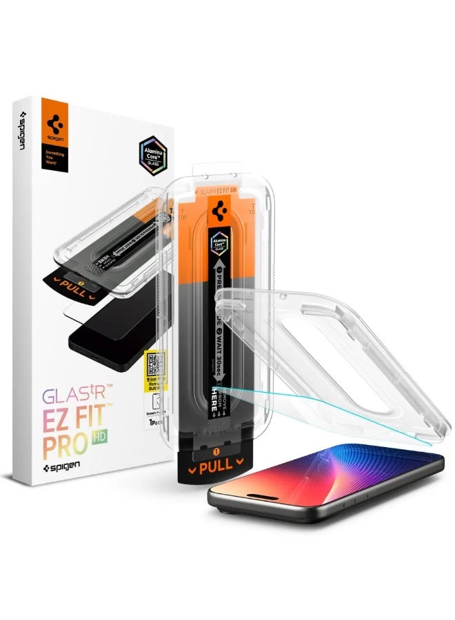 Spigen GLAStR EZ Fit Pro HD Tempered Glass iPhone 17 PRO MAX Screen Protector - Case Friendly with Sensor Protection [1 PACK] - Image 1