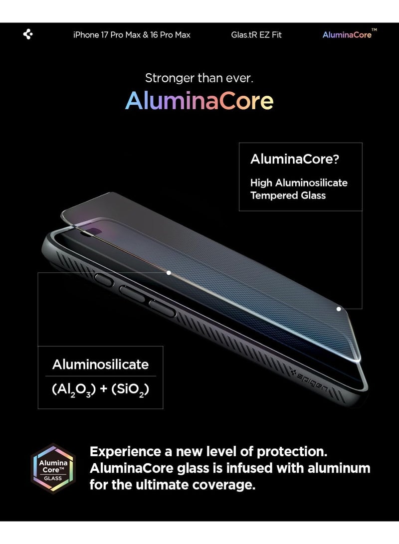 Spigen GLAStR EZ Fit Pro HD Tempered Glass iPhone 17 PRO MAX Screen Protector - Case Friendly with Sensor Protection [1 PACK] - Image 3