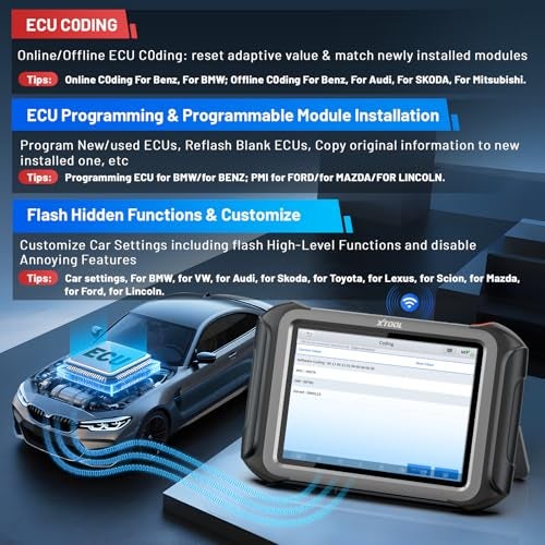 XTOOL Scanner D9S PRO with ECU Pr0gramming/C0ding: 2026 AI-Assisted OE Level Full System Scan Tool, Automotive Scanner with Bidirectional, Topology Map, 45+ Services, FCA/DoIP/CAN FD, 3-Yr Update - Image 4