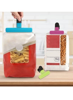 Bukela Chip Clips, 12 Pack Food Clips, Bag Clips for Food Storage with Air Tight Seal Grip (3 Large and 9 Small)  - Image 2