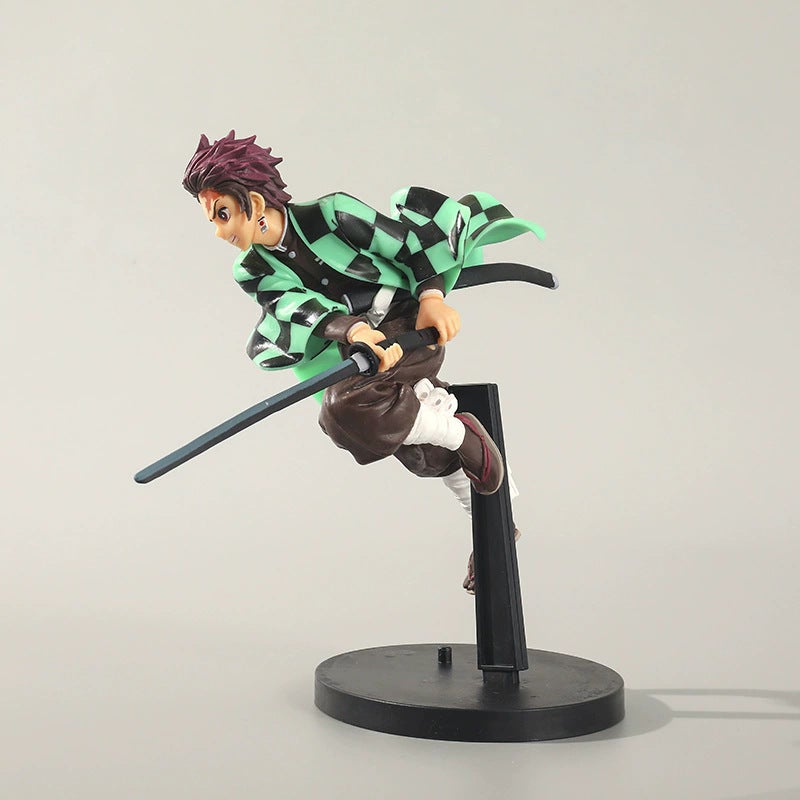 Demon Slayer PVC Figures Tanjiro Nezuko Zenitsu Desk Decor - Image 3